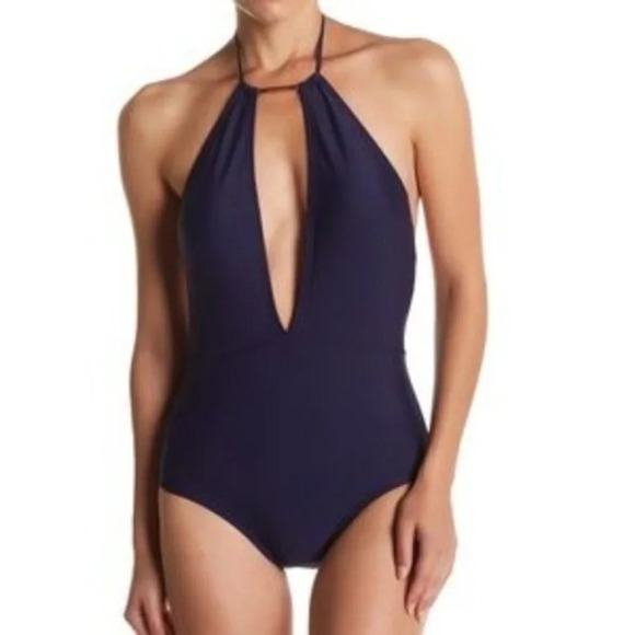 NWT Ted Baker Pikaa Halter One Piece Swimsuit - Picture 1 of 6